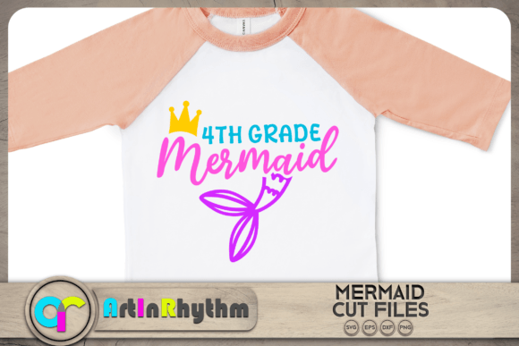 4th Grade Mermaid SVG, Back to School: A Versatile Digital Asset for Creative Projects