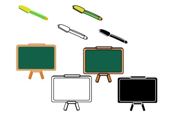 Back to School Bundle Flat Icon