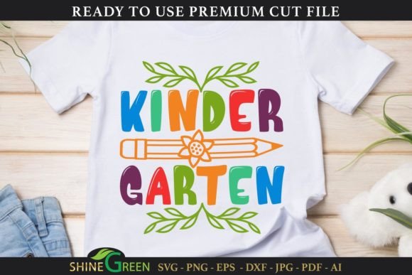 Back to School - Kindergarten SVG: A Versatile Design for Creative Projects