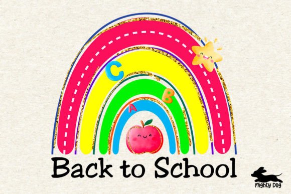 Back to School Rainbow Sublimation