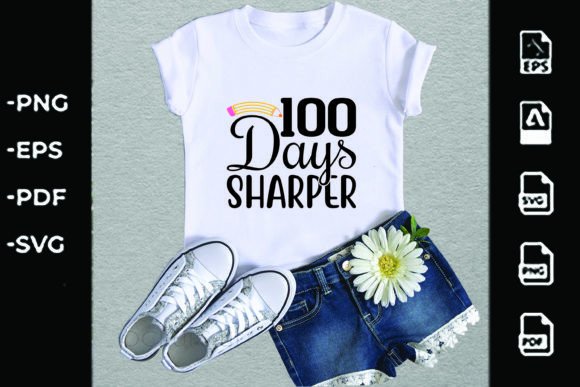 Back to School Svg Design, 100 Days Sharp: A Versatile Tool for Creativity and Organization