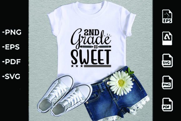 Back to School Svg Design, 2nd Grade is S