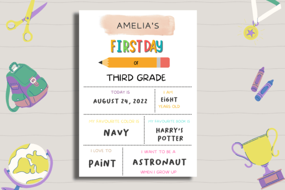 Customize Your Back to School Sign with an Editable Template