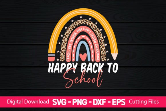 Happy Back to School Sublimation