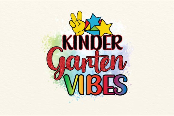 Kindergarten Vibes - Back to School Png